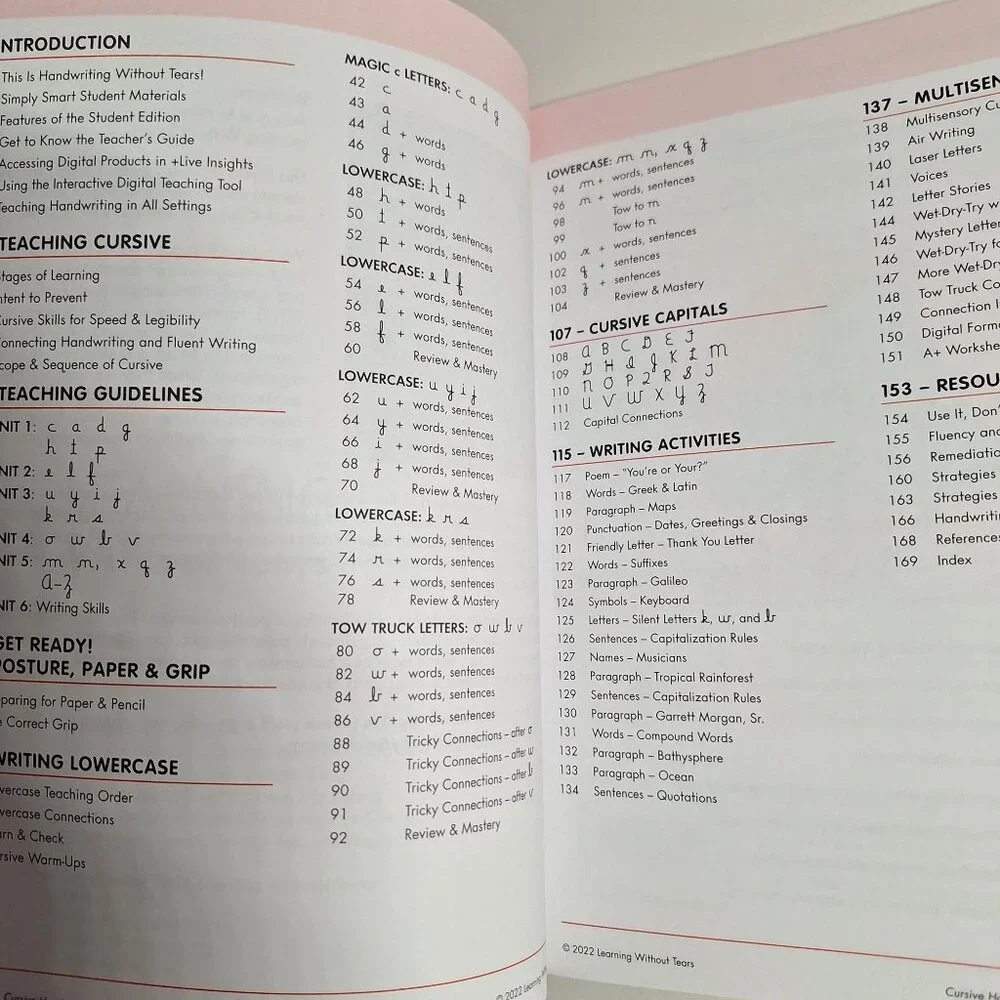 3rd Grade D Handwriting Without Tears Writing Journal Teachers Guide Cursive Lot - Picture 4 of 6